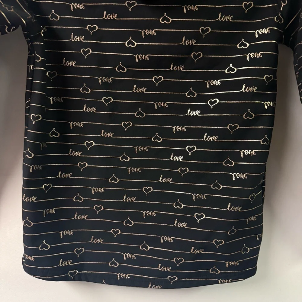 Body‎ Globe Kids Girls Allover Print Softshell Jacket Black Size 10-12 Outerwear